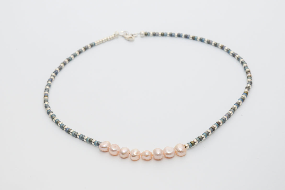 Dyed Champagne Potato Pearl Necklace - U Are Unique Jewellery