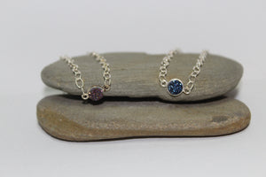 Round Bezel Violet Druzy Adjustable Bracelet - U Are Unique Jewellery