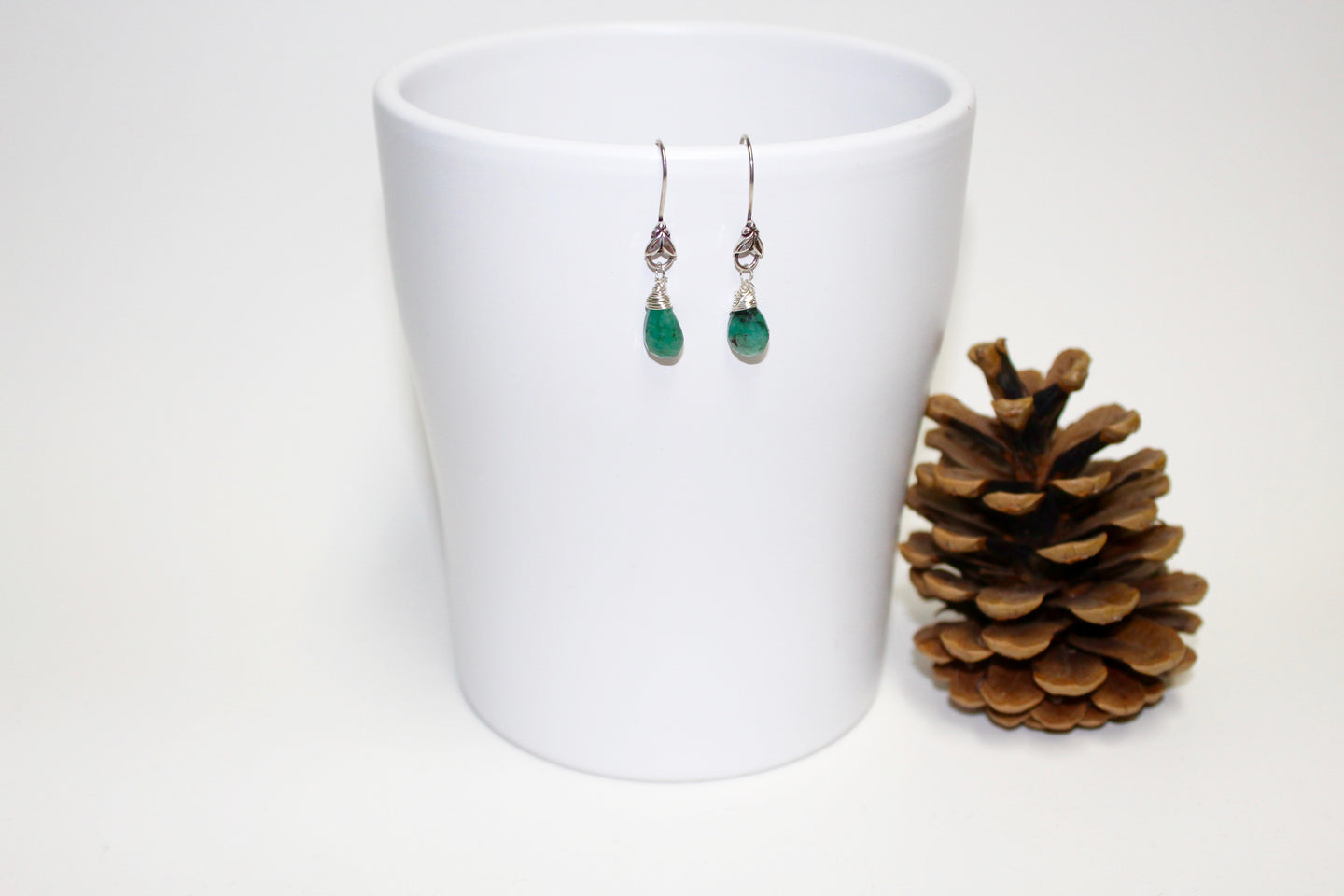 Emerald Drop Earrings - U Are Unique Jewellery