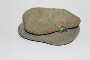 Faceted Blue Chalcedony Moon Necklace - U Are Unique Jewellery