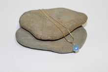 Faceted Blue Chalcedony Sweetheart Drop Necklace - U Are Unique Jewellery