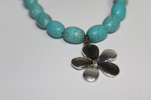 Turquoise Blossom Necklace
