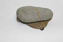 Mini Garnet Moon Necklace