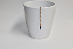 Sapphire Drop Pendulum Necklace